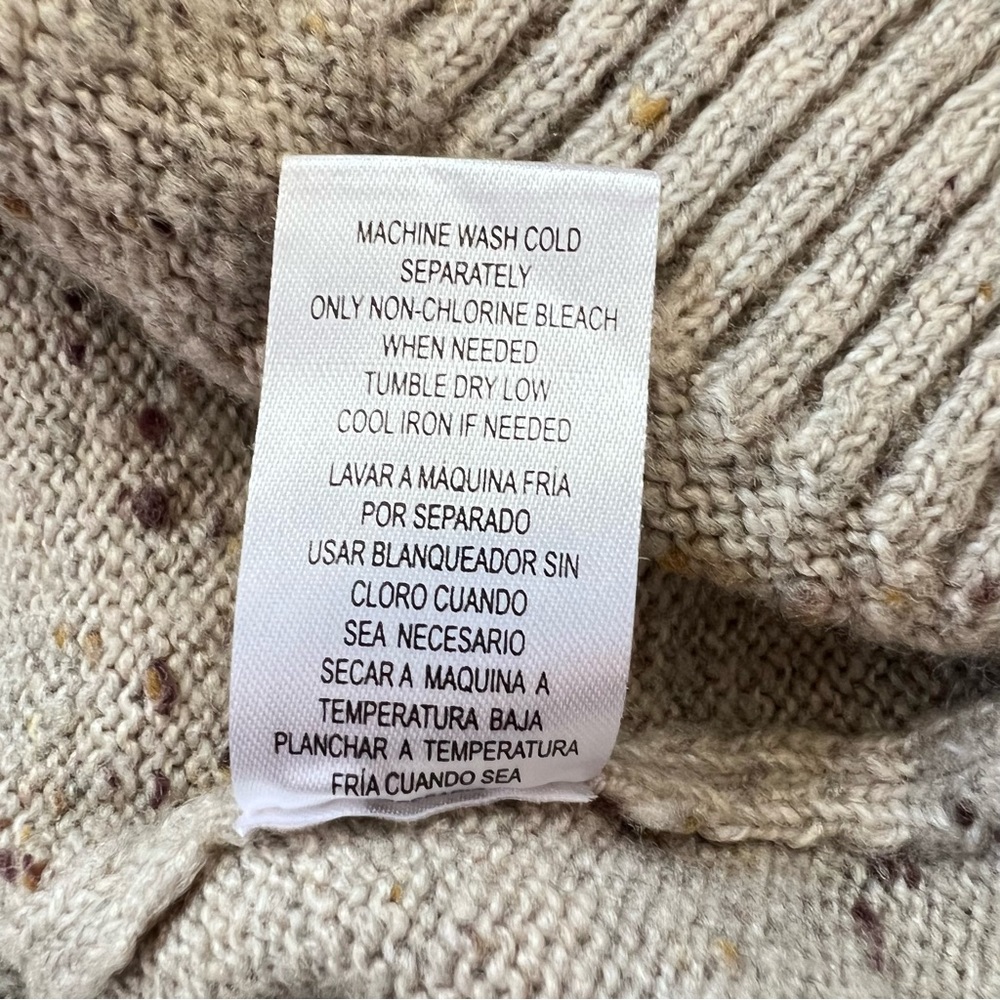 Weatherproof Vintage Fairisle Brown & Yellow Knit Sweater, XL - Picture 5 of 8